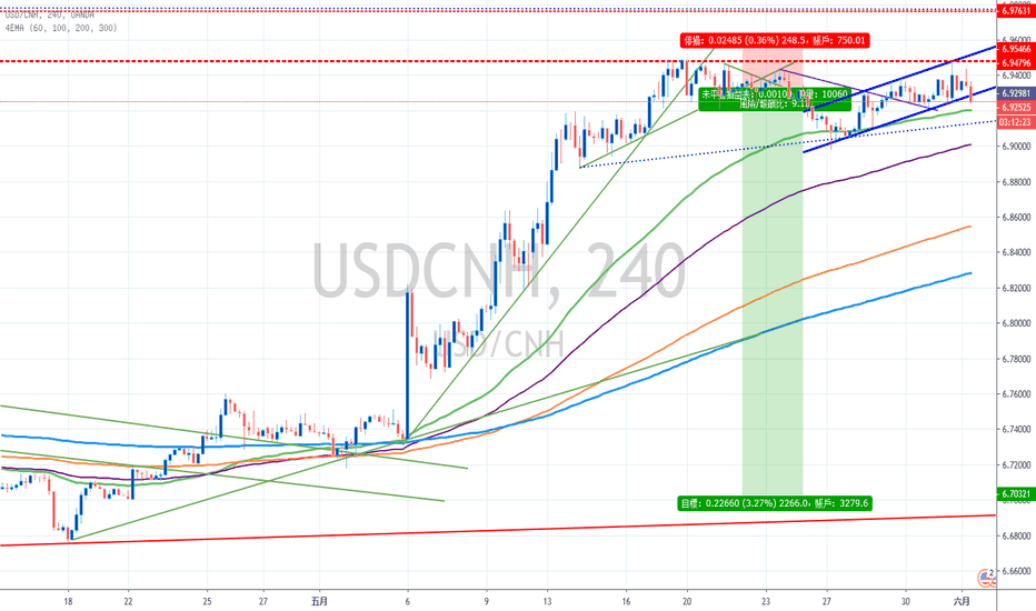USDCNH: 美元人民币看空头头寸