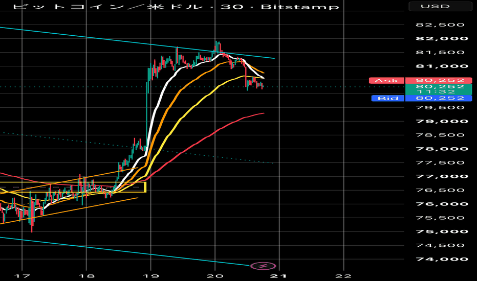 ビットコインチャートと価格 - BTC USD — TradingView