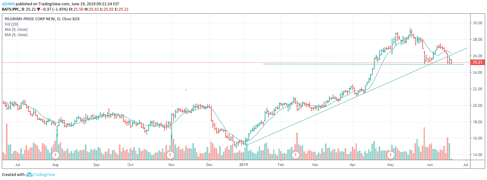 NASDAQ:PPC Idea Chart Image by djh860