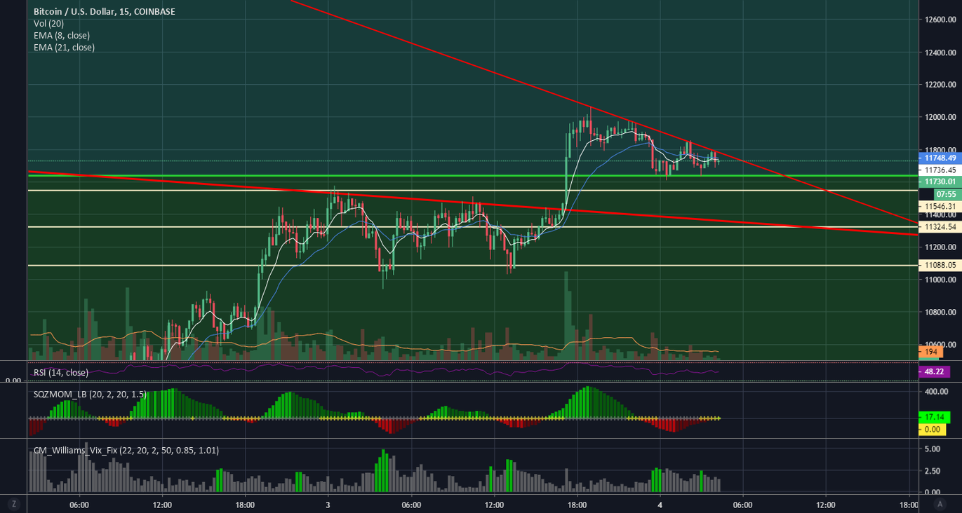 BTC trades in flag patterns for COINBASE:BTCUSD by Gamma-Rat — TradingView