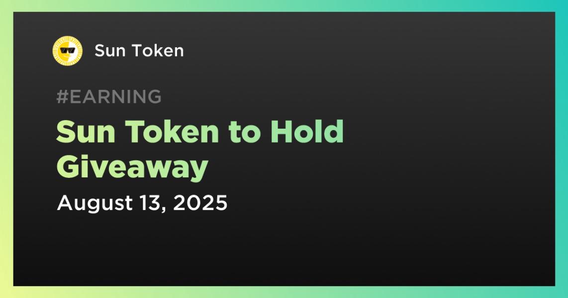Sun Token مسابقهای برگزار میکند