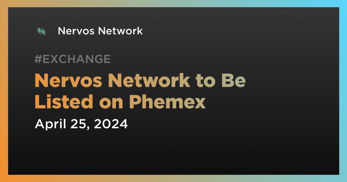Nervos Network to Be Listed on Phemex