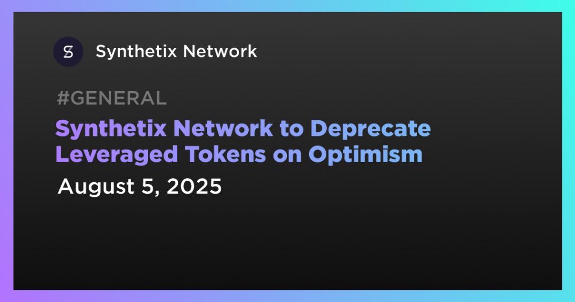 Synthetix Network توکنهای لوریجدار را در Optimism منسوخ میکند