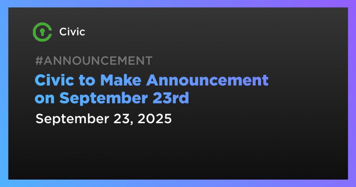 Announcement/