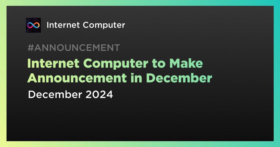 Announcement/