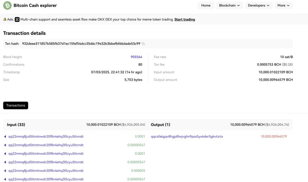 🟨"Possibile hack da 8,6 miliardi di dollari: allerta su trasferimento Bitcoin"