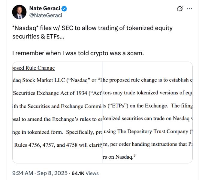 Nasdaq, Investments, Gemini, Stocks, IPO, Staking, Companies, Policy