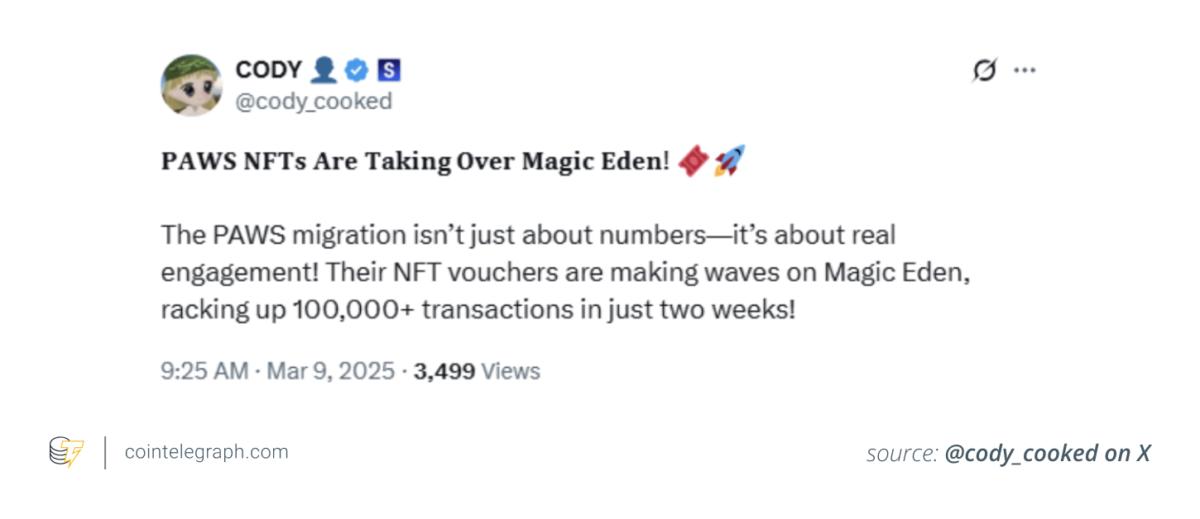 PAWS NFTs on Magic Eden