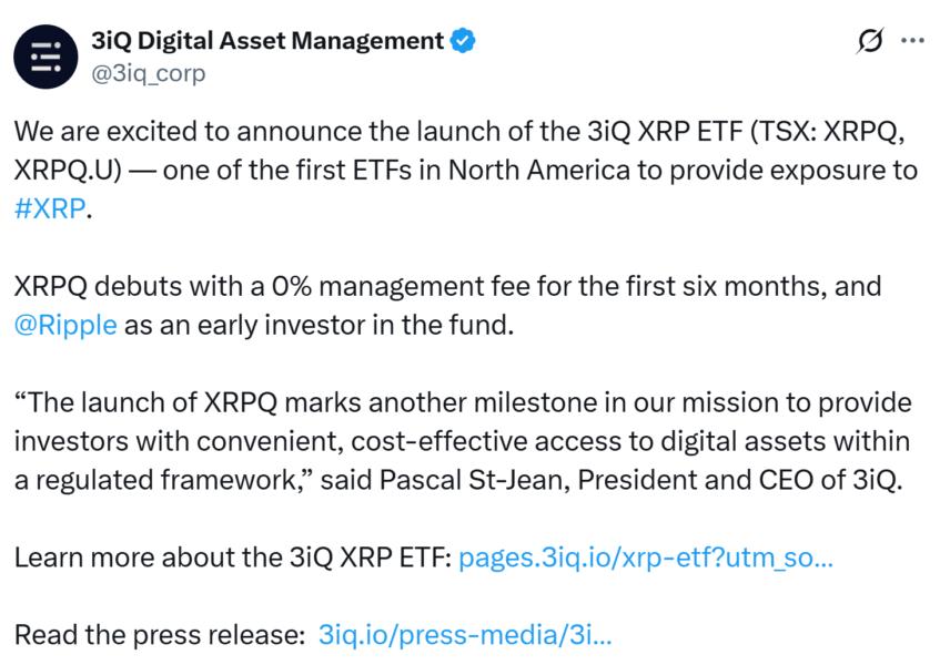 3iQ lança ETF de XRP na Bolsa de Valores de Toronto com a Ripple como investidora — TradingView News 2 cointelegraph:515f0ad4bbc81 af361bbeef613185a69f34127d227019 resized