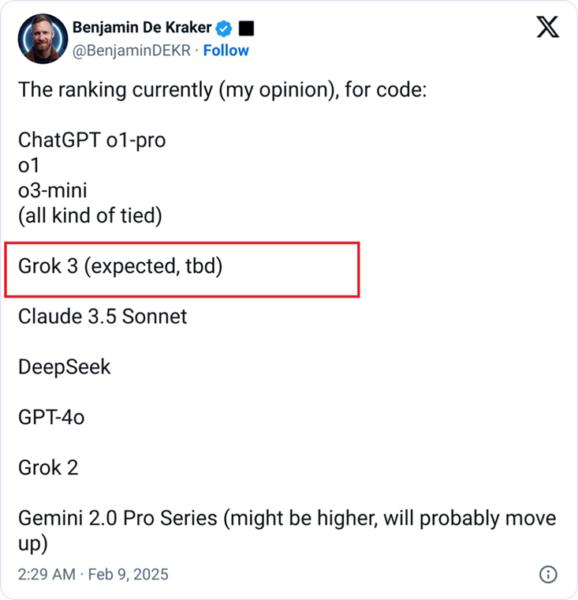 Grok-3 outperforms all AI models in benchmark test — TradingView News