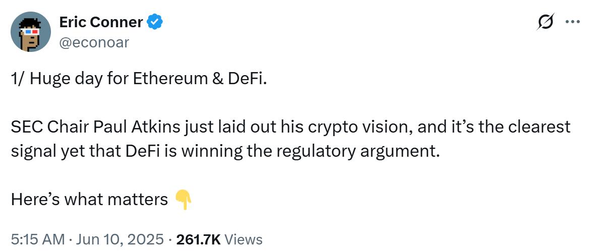 🟨"SEC valuta esenzione per promuovere la tokenizzazione"