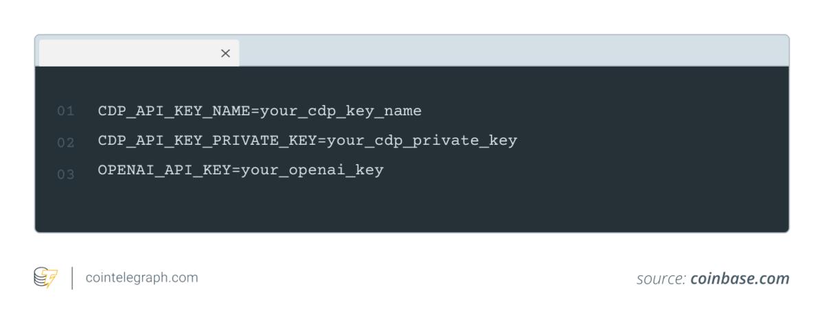 Coinbase and OpenAI keys as secrets