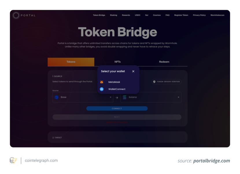 The Wormhole Portal Bridge Interface