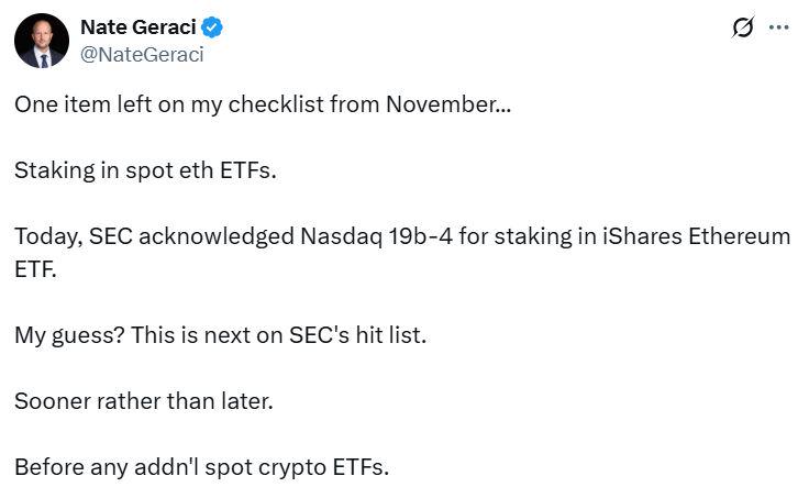 🟨CRYPTO REPORT: "Staking ETF su Ether: Nuove Opportunità per Investimenti Istituzionali"