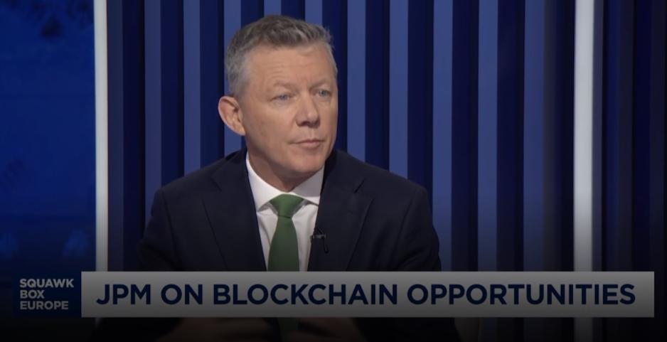 Scott Lucas discussing JPMorgan’s blockchain sector approach.