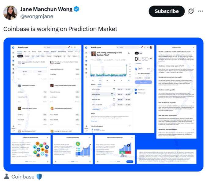 Coinbase, Predictions, Social Media