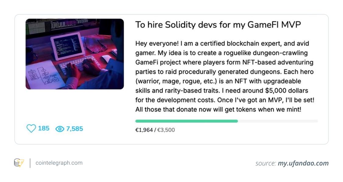 Raising funds on UFANDAO