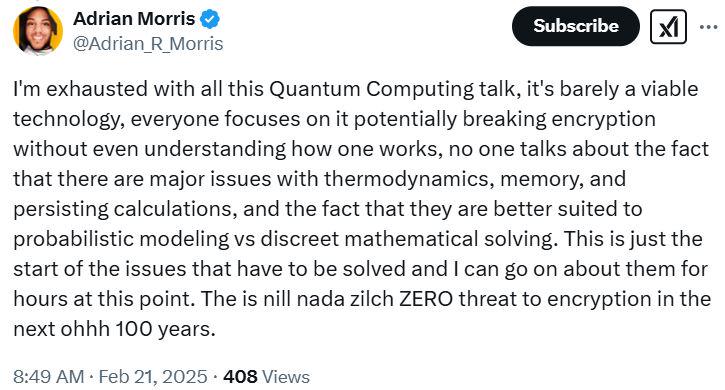 Technology, Cryptography, Quantum Computing
