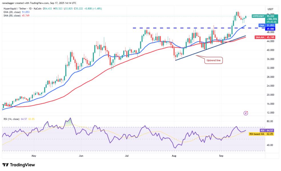 Dogecoin, Cryptocurrencies, Federal Reserve, Bitcoin Price, XRP, Markets, Cryptocurrency Exchange, Interest Rate, Tom Lee, Cardano, Price Analysis, Binance Coin, Chainlink, Fundstrat, Market Analysis, Ether Price, Solana, SUI