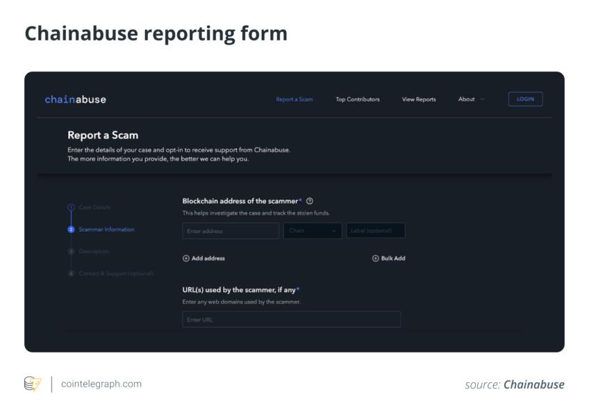 Chainabuse reporting form