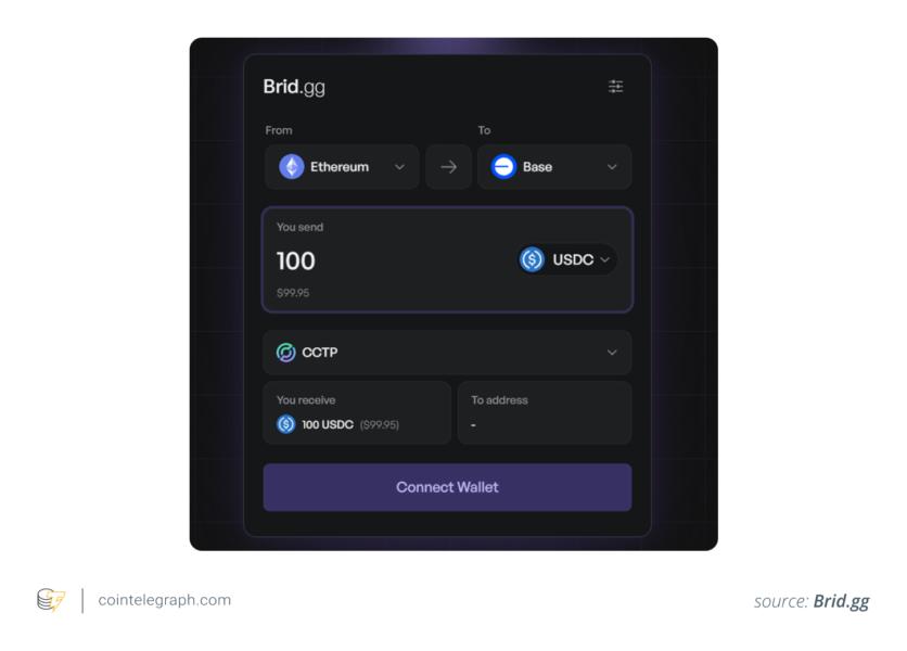 Bridge USDC from Ethereum to Base