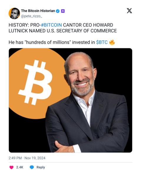 Cryptocurrencies, CFTC, Donald Trump, Policies, US Elections 2024, Policy