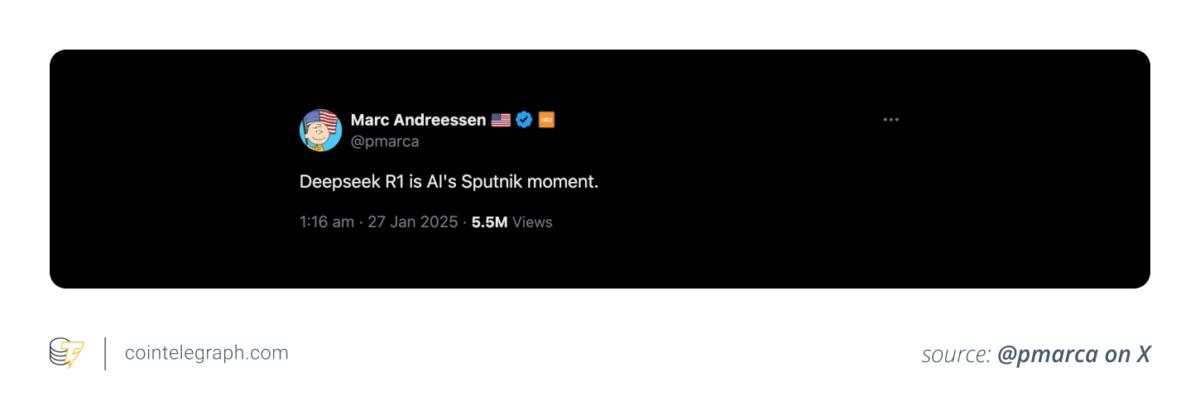 Mark Andreessen's views on DeepSeek