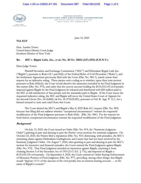 Law, Ripple, SEC