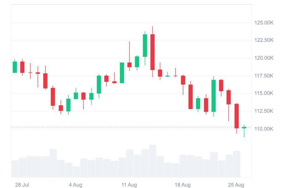 Bitcoin price today. Source: CoinMarketCap.com