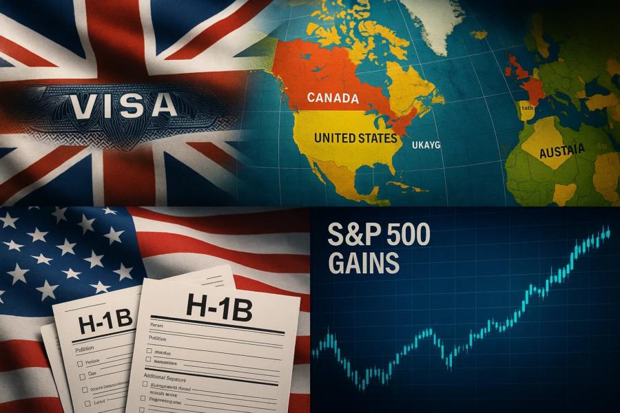 Morning brief: UK may cut visa fees, Palestine recognised, US clarifies H‑1B, Goldman raises S&P 500 target.