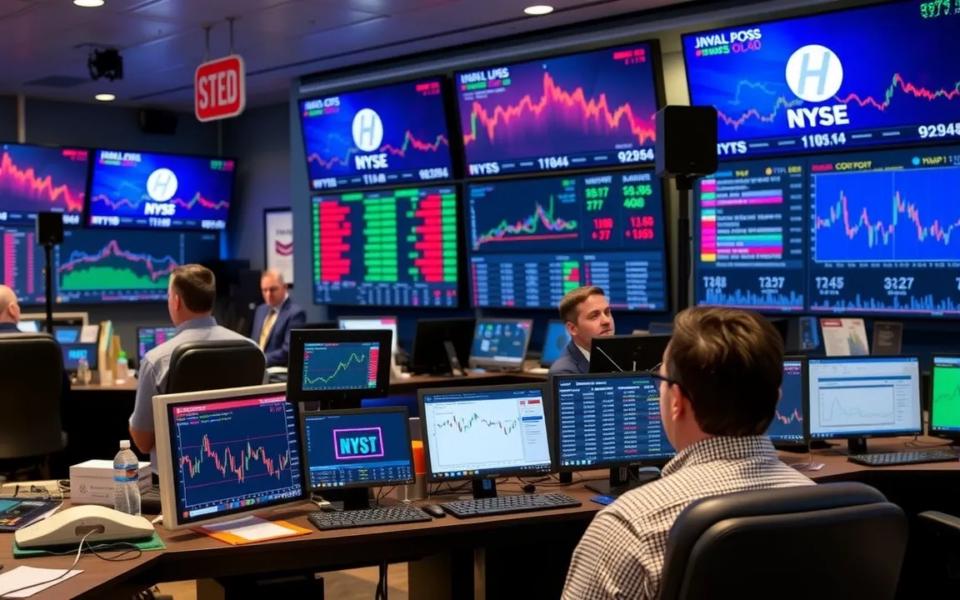 AI generated image of stock market trading