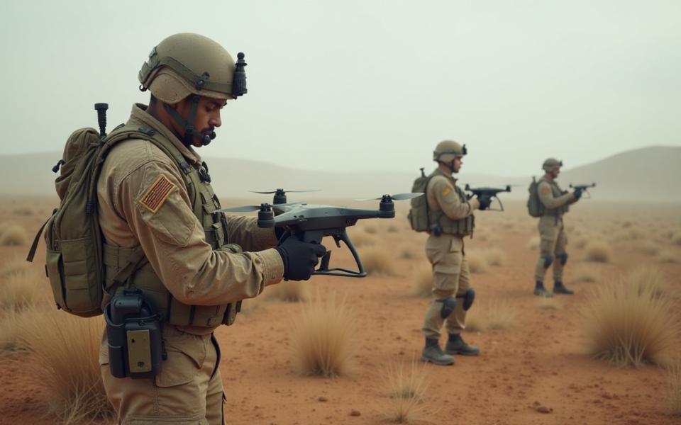 Ukrainian soldiers deploying advanced drone technology, showcasing the rise of battlefield innovation in modern warfare