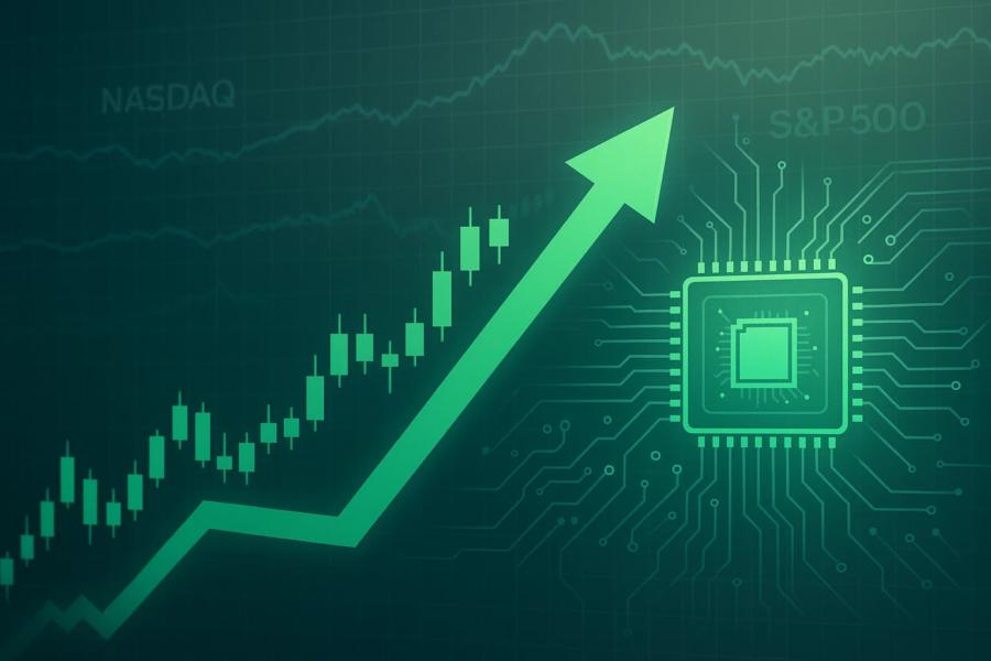 Nvidia stock rises over 2% amid AI chip demand surge.