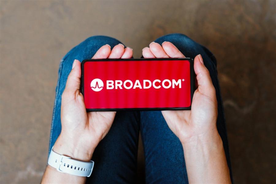  In this photo illustration, the Broadcom Corporation logo is displayed on a smartphone screen