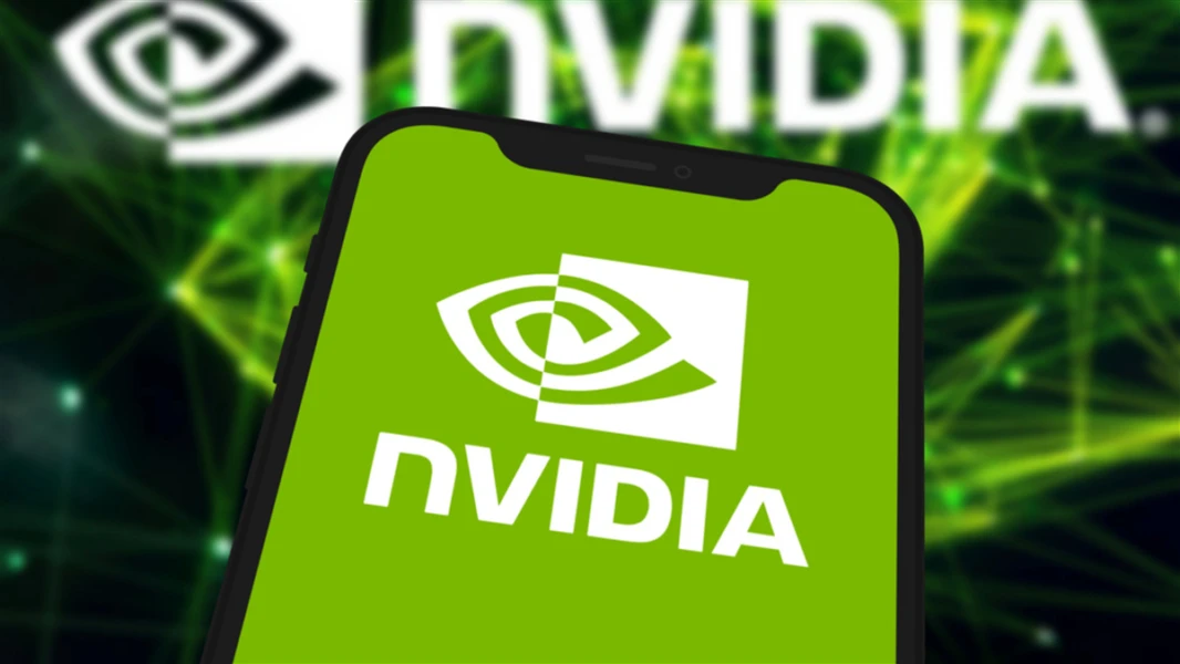 Nvidia corporation logo shown on smartphone screen. Chittagong, Bangladesh- 08 October 2024