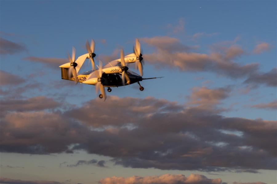 Joby Aviation Aircraft flying - Courtesy of Joby Aviation. (c) Joby Aero, Inc.