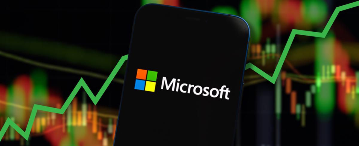 Upside for Microsoft - This image is an original composition by MarketBeat using licensed and editorial elements. Not for redistribution or reuse.