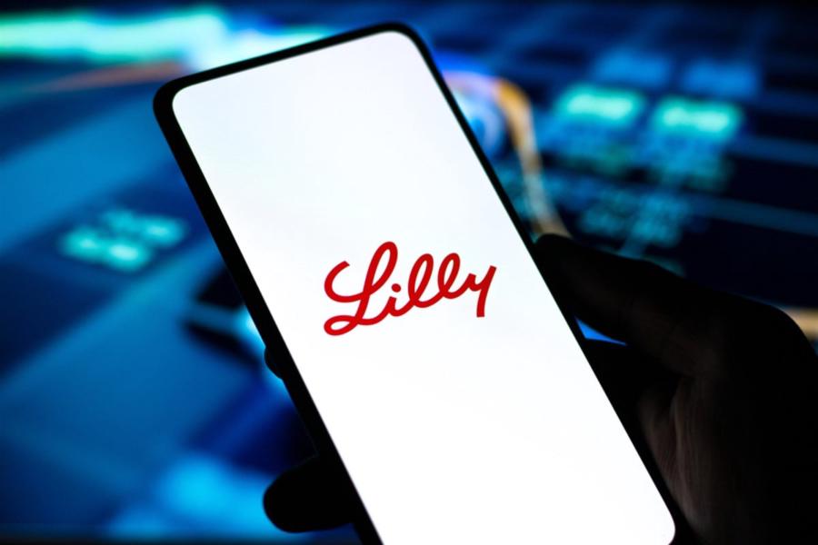 Eli lilly logo on cellphone 