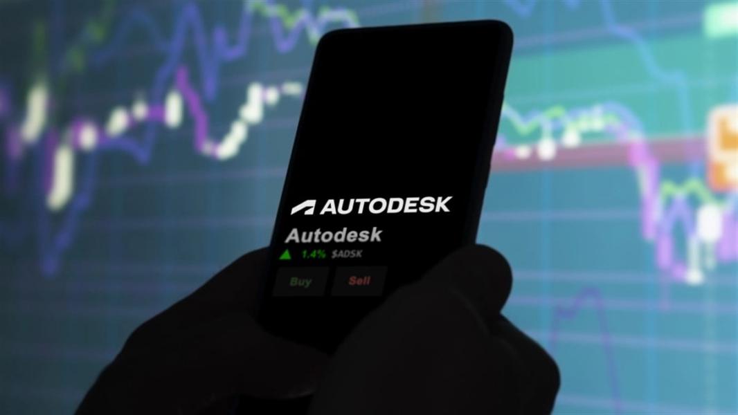 January 15th 2024. The logo of Autodesk on the screen of an exchange. Autodesk price stocks, $ADSK on a device. — Stock Editorial Photography