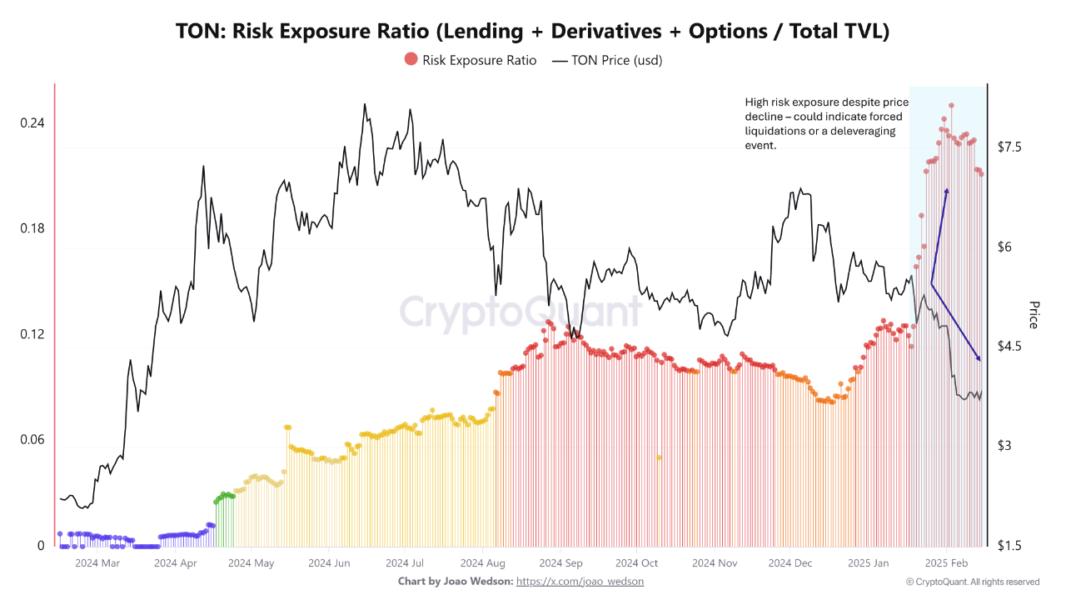 Toncoin (TON) Risk Exposure Ratio