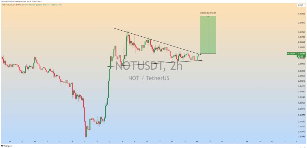 اخبارNotcoin (NOT) Ignites Crypto Market, Analyst Predicts 25% Rally