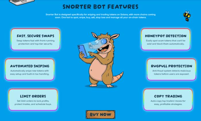 Snorter Bot’s main features.