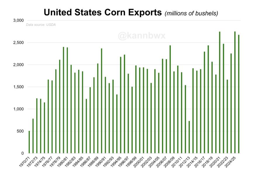 U.S. corn exports