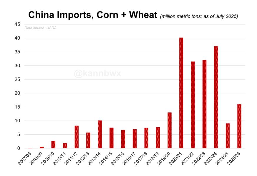 China corn and wheat imports
