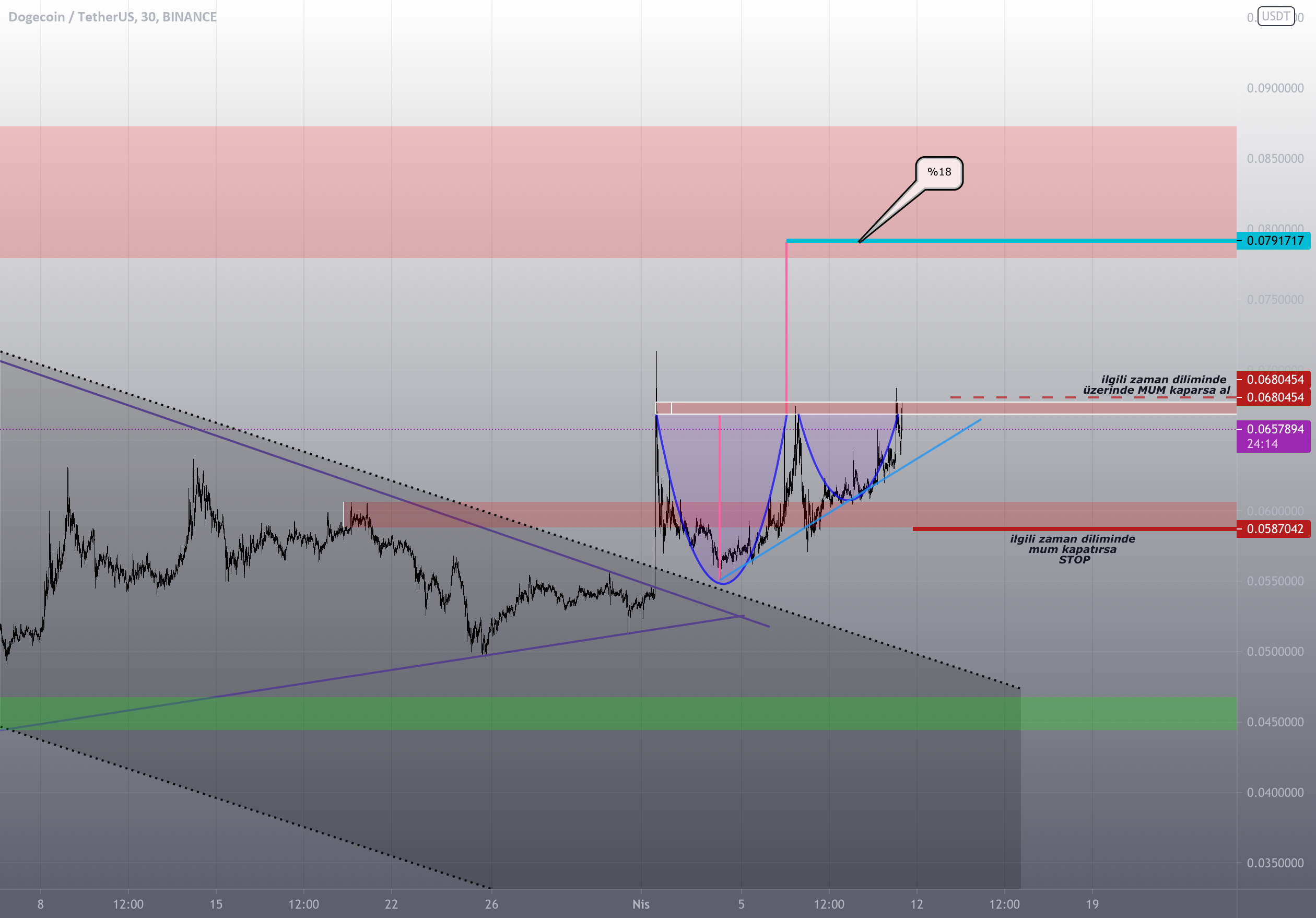 BINANCE:DOGEUSDT için basardolmus tarafından DOGEUSDT — TradingView