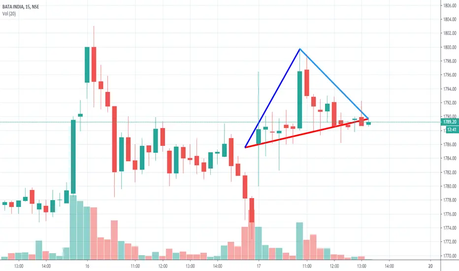 TRIANGLE for NSE:BATAINDIA by Smhaditya — TradingView India