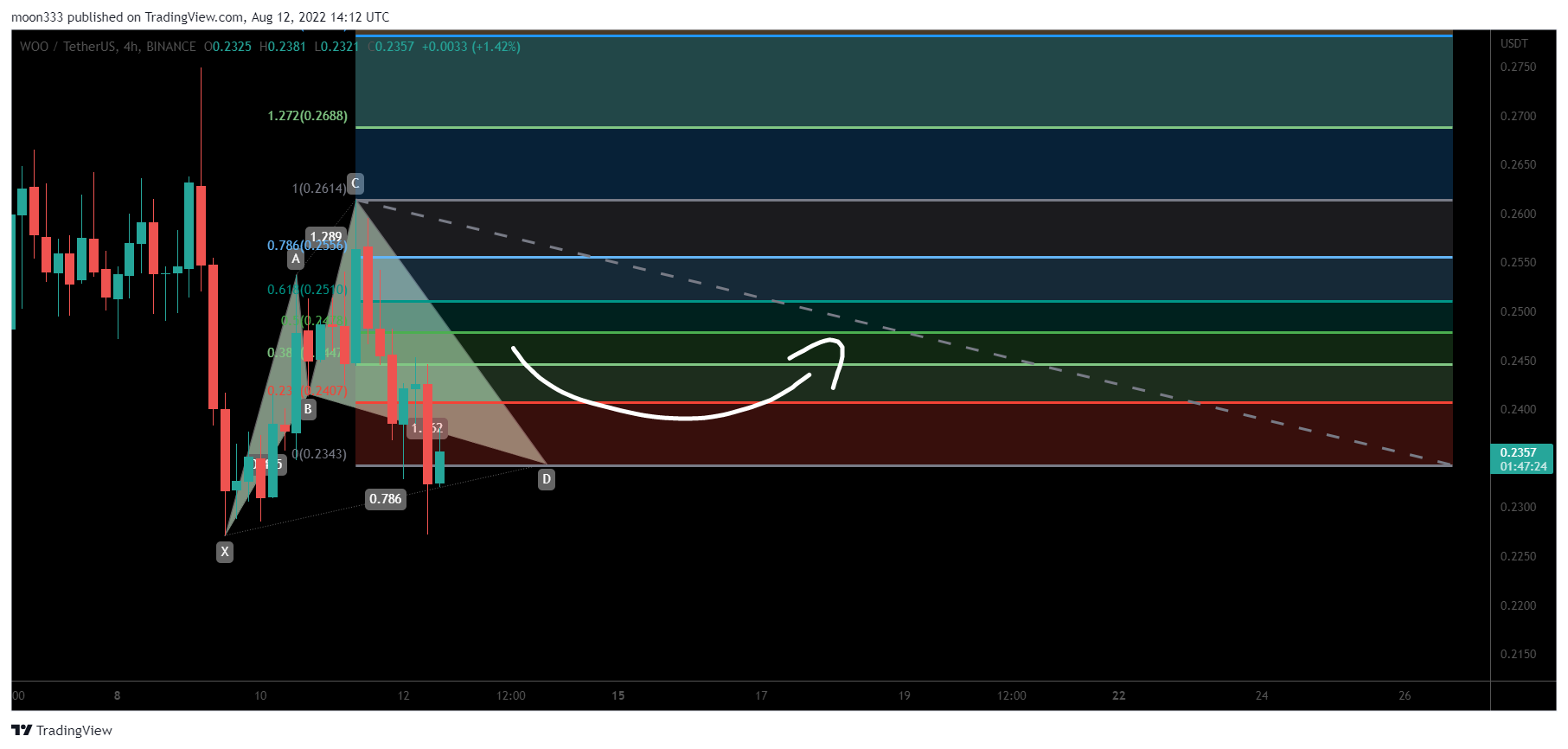 BINANCE:WOOUSDT Chart Image by moon333