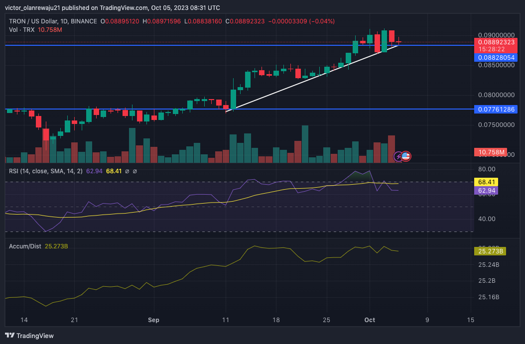 Imej Carta BINANCE:TRXUSD oleh victor_olanrewaju21