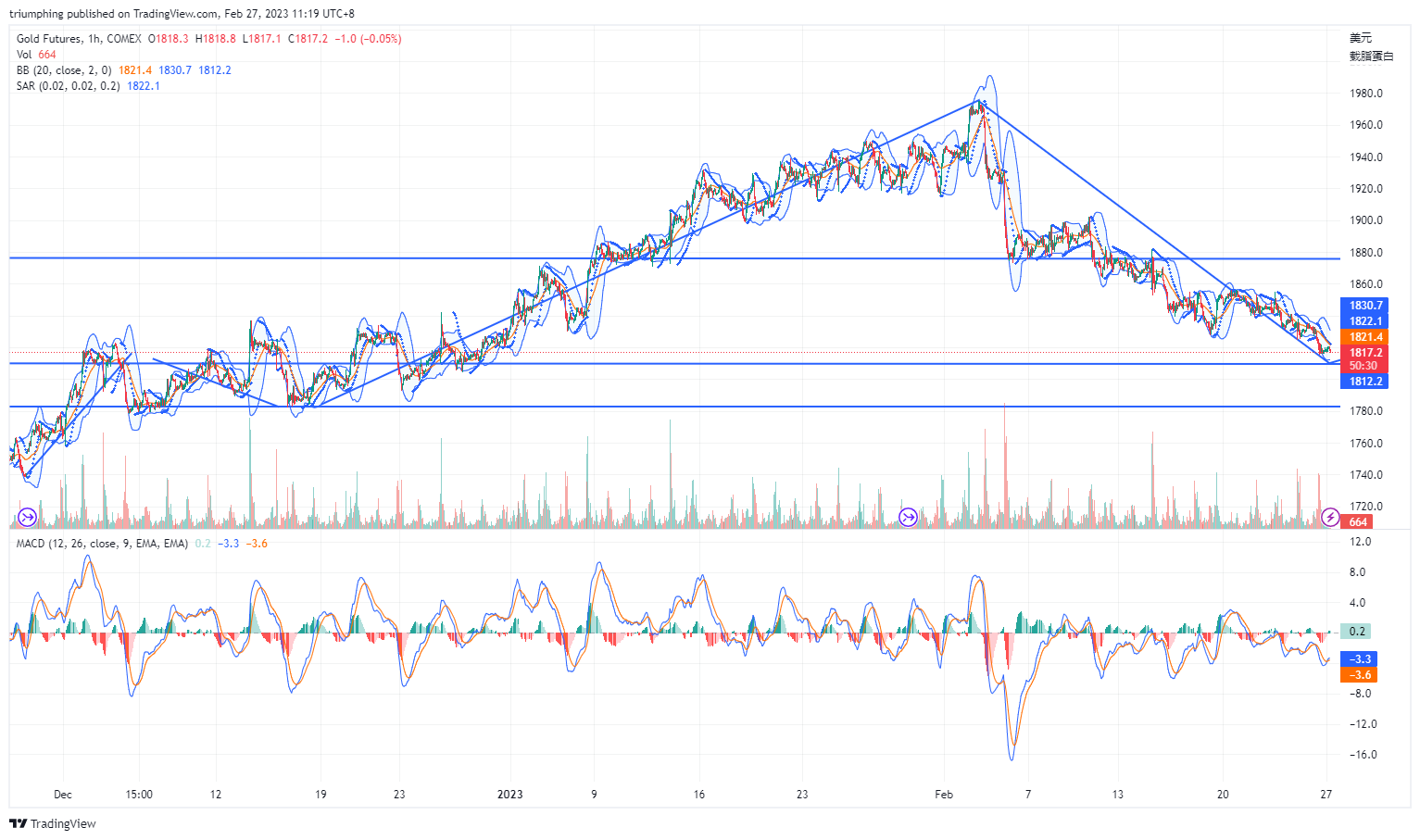 COMEX:GC1! Chart Image by triumphing