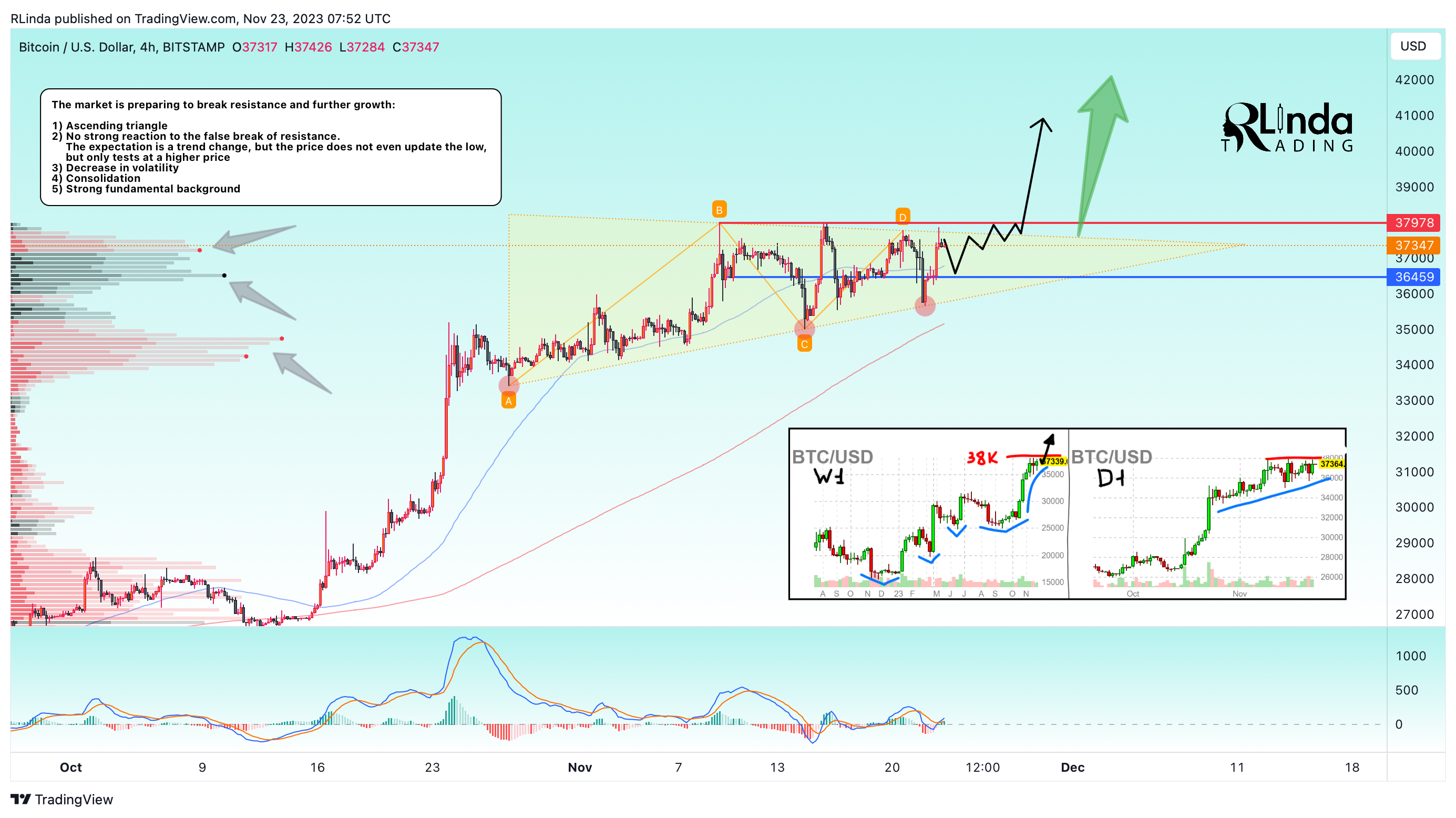 Immagine del grafico BITSTAMP:BTCUSD di RLinda
